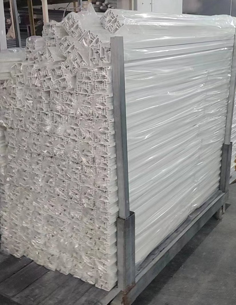 Packed profiles ready for handling